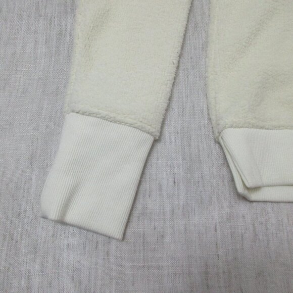 Vineyard Vines Sweater Womens Small Beige Sherpa Fleece Turtleneck Ribbed Hem - Picture 5 of 9